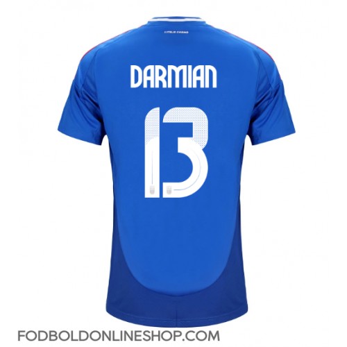 Italien Matteo Darmian #13 Hjemmebanetrøje EM 2024 Kortærmet